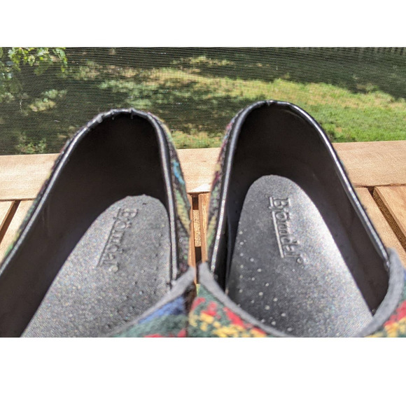 Bjorndal Women Clogs Ally Tribal Blanket Woven Fabric Striped Tapestry Size 7.5 - Picture 7 of 8